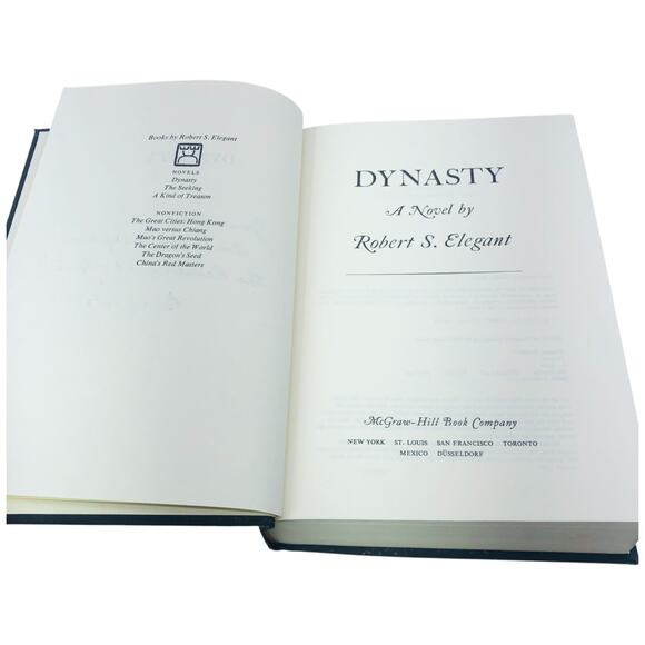 Dynasty a Novel by Robert S. Elegant 1977 McGraw-Hill Book Company - Picture 8 of 13